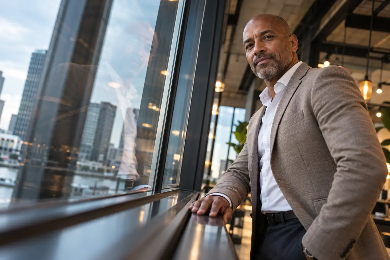 Portret van een onderneemster in haar bedrijf